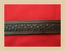 Tooled Leather Belt