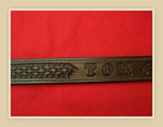 Tooled Leather Belt