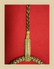 Rawhide Bosalita braided with horse hide with hanger