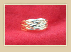 Gold Goucho Knot Ring