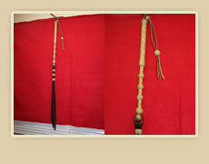 Rawhide braided quirt