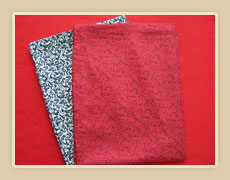 Calico scarves.