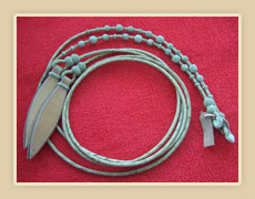 Rawhide braided reins