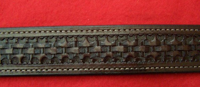 Tooled Leather Belt