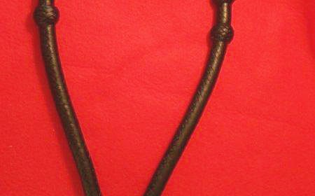 Braided leather bosal