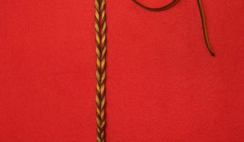 Rawhide Bosalita braided with horse hide with hanger