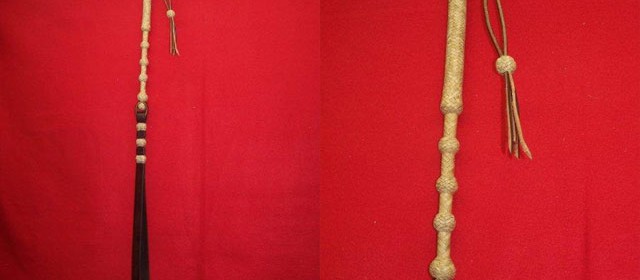 Rawhide braided quirt