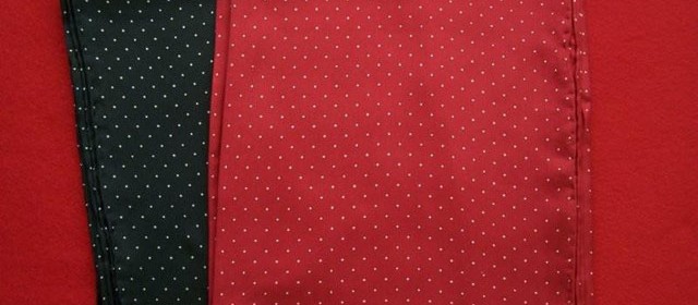 Polka dot scarves.