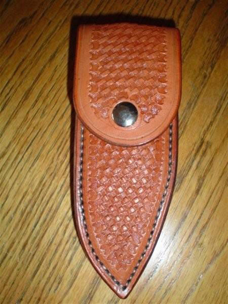 Tooled Leather Knife Sheath