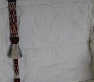 Hitched horse quirt